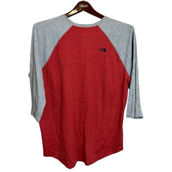 THE NORTH FACE Berkeley CA Henley T Shirt 3/4 Sleeve Cotton Blend Large Classic - Picture 2 of 5